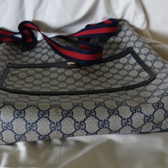 Gucci web tote circa 1990 Serial Number 39-02-003. - Picture 6 of 8